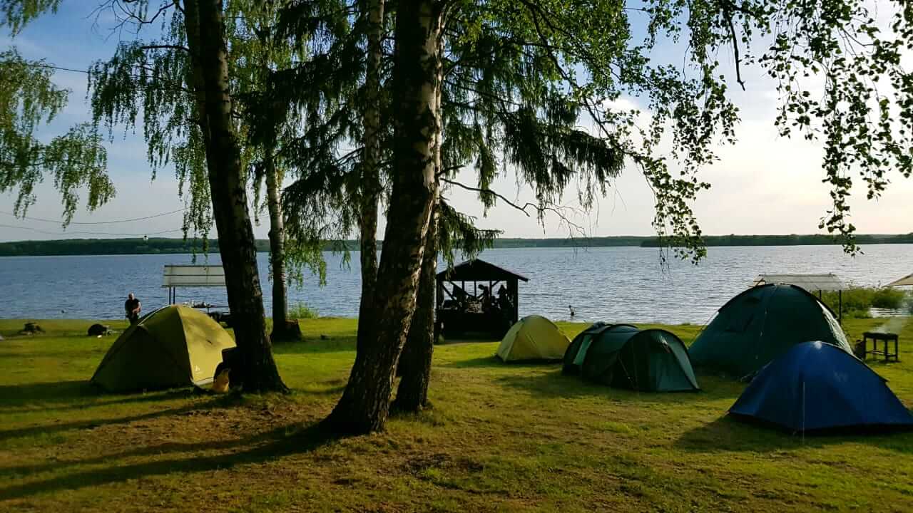 Ильинский пляж на можайском водохранилище фото